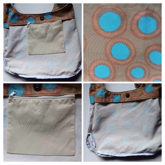 Marimekko  "Petrooli" Canvas Hobo Bag Purse - Picture 7 of 7